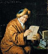 MIERIS, Willem van An Old Man Reading oil painting